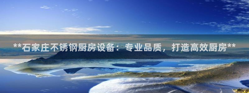 尊龙凯时老板是谁：**石家庄不锈钢厨房设备：专业品质，打造高