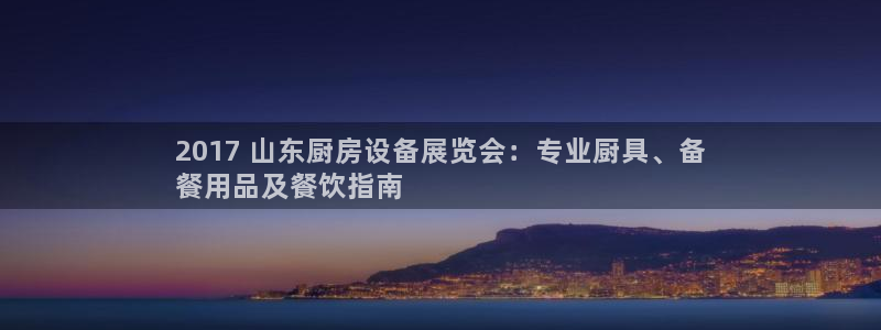 ag尊龙凯时官网：2017 山东厨房设备展览会：专业厨具、备