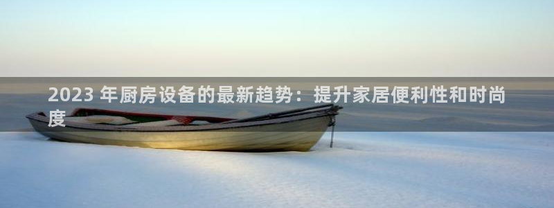 尊龙凯时能提现吗：2023 年厨房设备的最新趋势：提升家居便