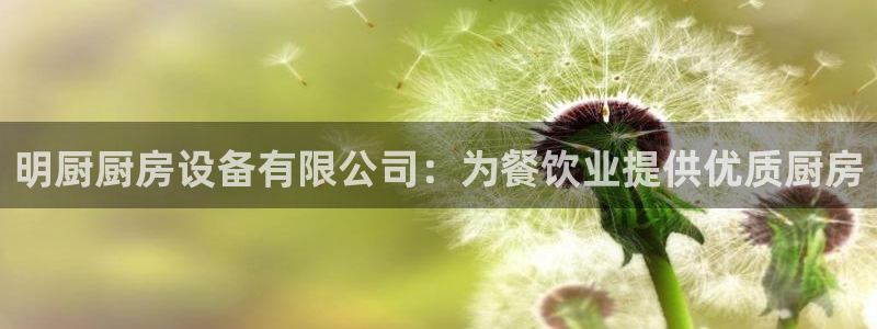 尊龙凯时有没有出不了款的情况：明厨厨房设备有限公司：为餐饮业